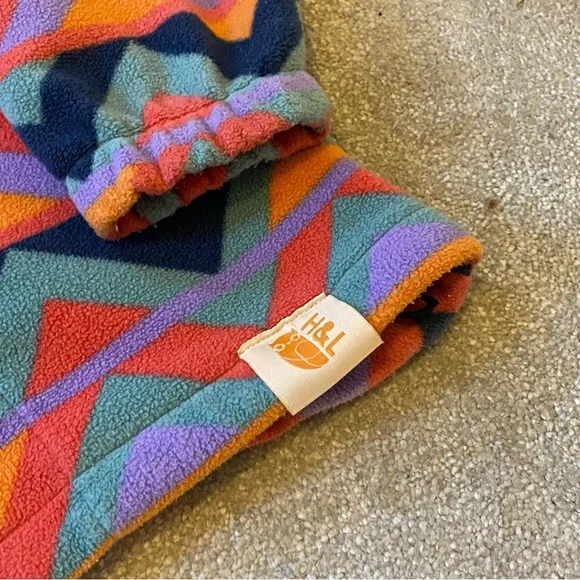 Harper & Lewis Half Zip Pullover Fleece Aztec Pattern - Picture 8 of 9